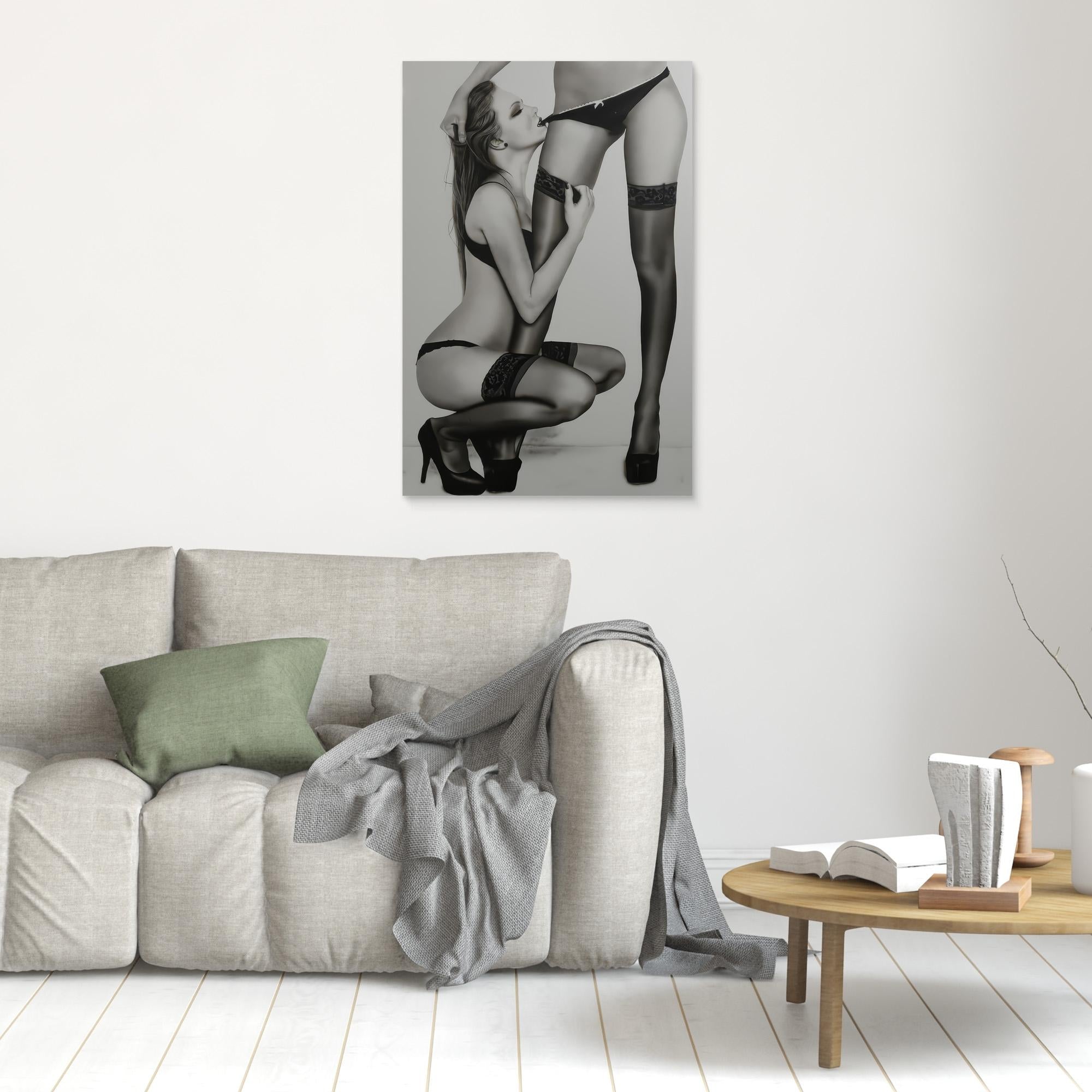 Elegance in Shadows: A Portrait of Desire
