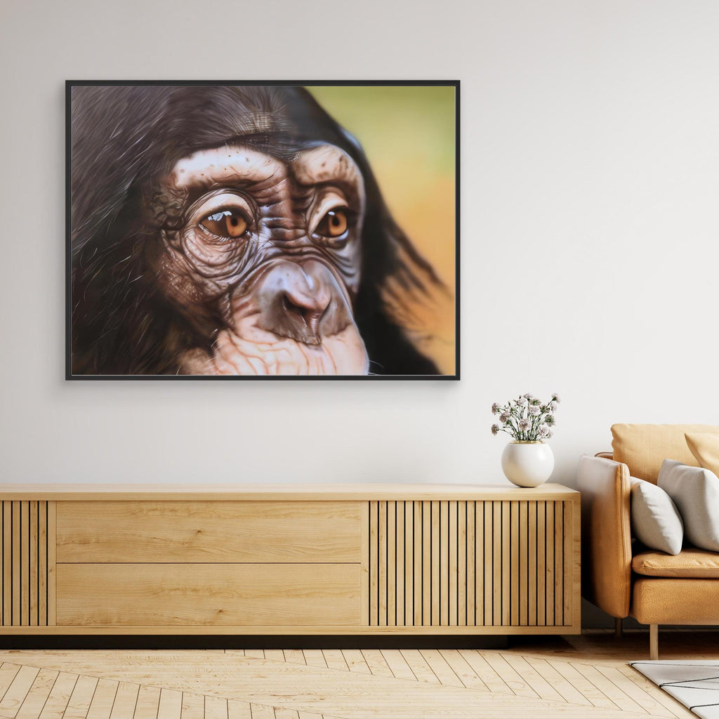 The Soulful Gaze of a Chimpanzee: A Study in Expression and Detail