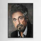 Dramatic Character Study in Portraiture - Al Pacino Print
