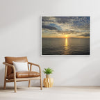 Beautiful Sunset Over Calm Sea: Serene Landscape Art
