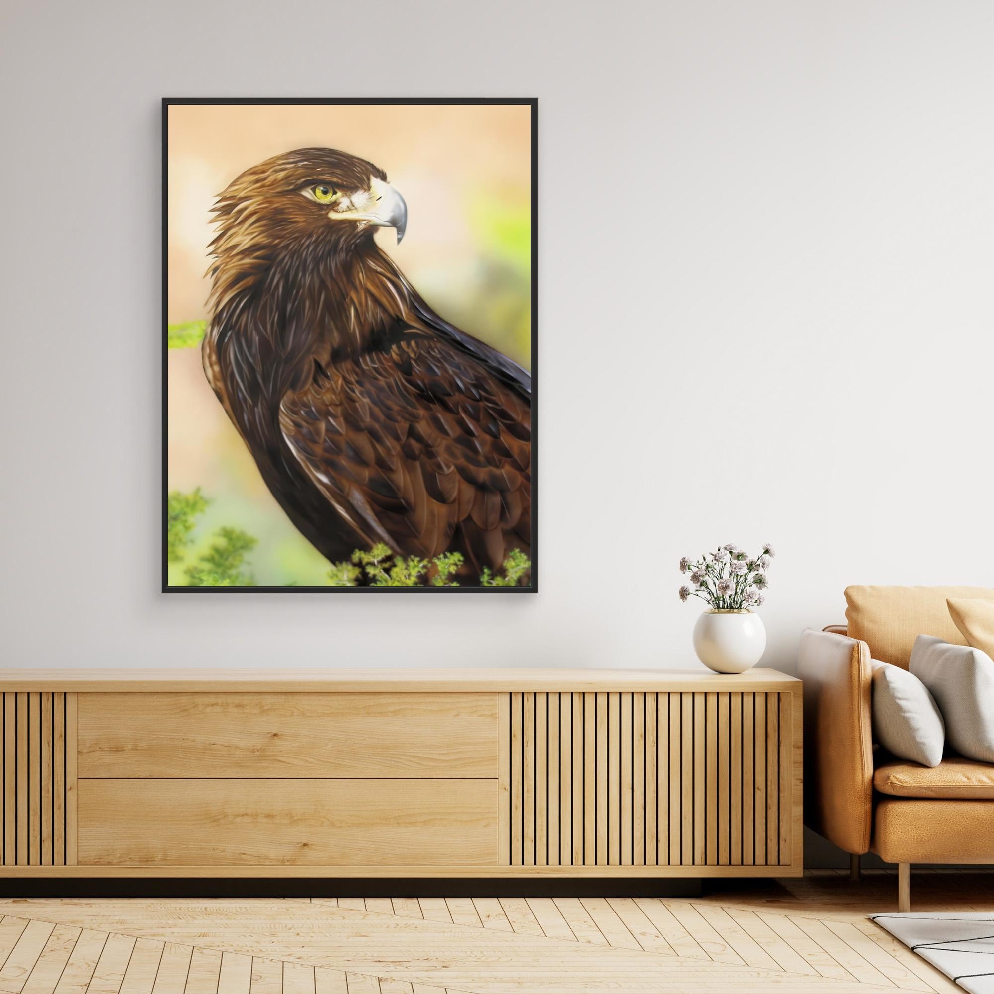 Nature Portrait of an Eagle: Majestic Wildlife Art
