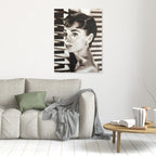 Elegance in Black and White: A Classic Tribute - Audrey