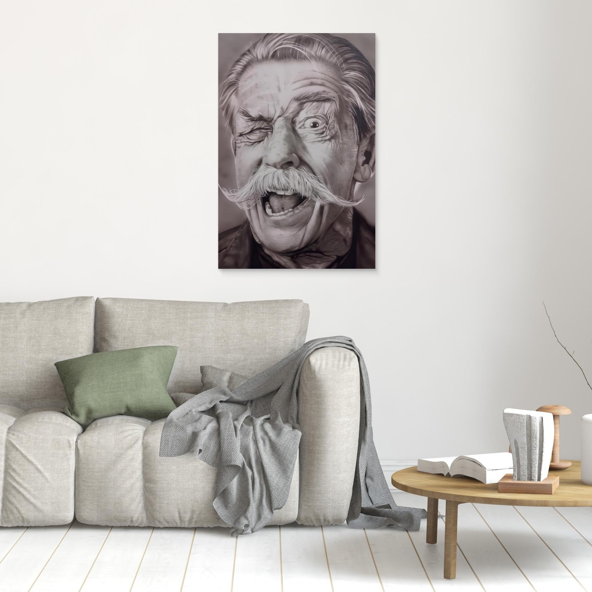 A Playful Wink: Capturing the Spirit of Laughter in Portraiture - John Hurt