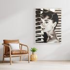 Elegance in Black and White: A Classic Tribute - Audrey