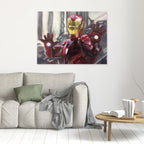 Dynamic Superhero Art: Action and Technology Combined