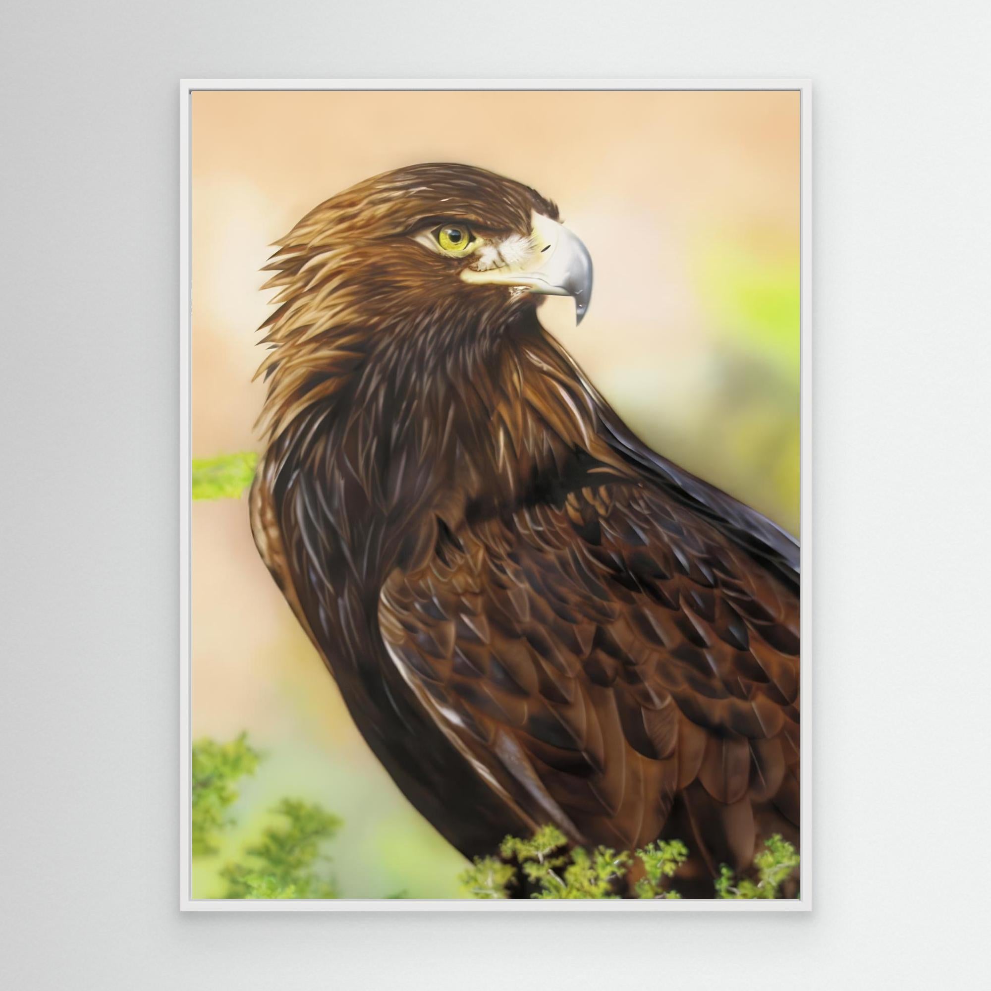 Nature Portrait of an Eagle: Majestic Wildlife Art
