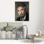Dramatic Character Study in Portraiture - Al Pacino Print