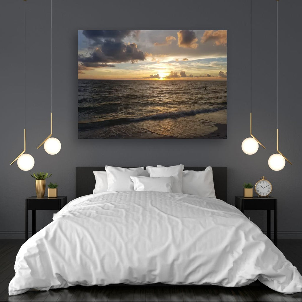 A Dance of Clouds and Waves: The Sunset Symphony