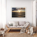 A Dance of Clouds and Waves: The Sunset Symphony