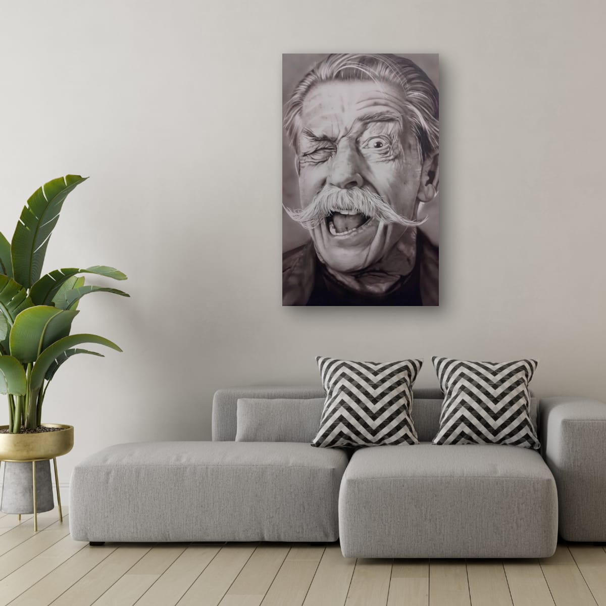 A Playful Wink: Capturing the Spirit of Laughter in Portraiture - John Hurt