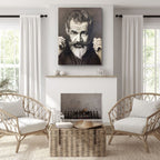 Artistic Monochrome Portrait of Distinguished Mel Gibson