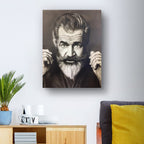 Artistic Monochrome Portrait of Distinguished Mel Gibson