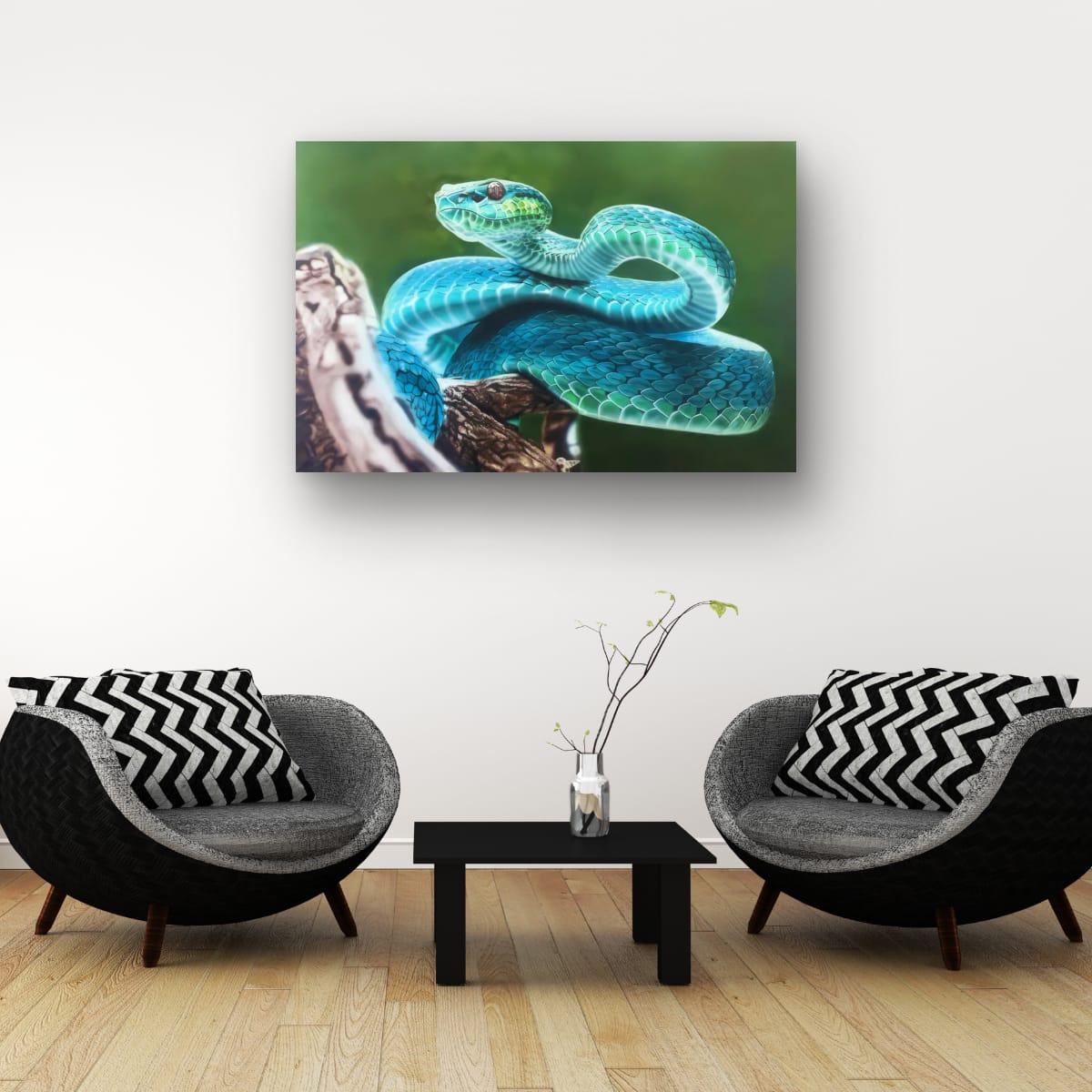 Exotic Snake Painting: A Vibrant Nature Experience