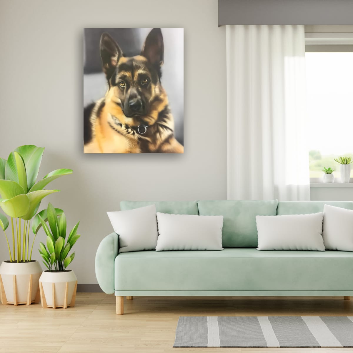 Loyal Guardian in Portrait