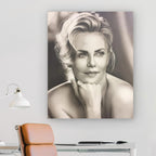 A Study in Monochrome: The Essence of Graceful Beauty - Charlize Theron