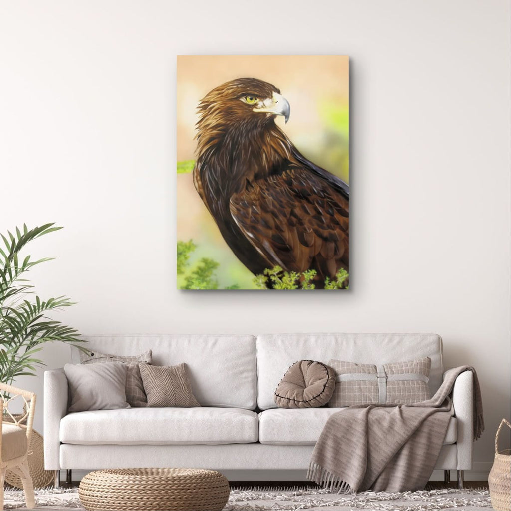 Nature Portrait of an Eagle: Majestic Wildlife Art