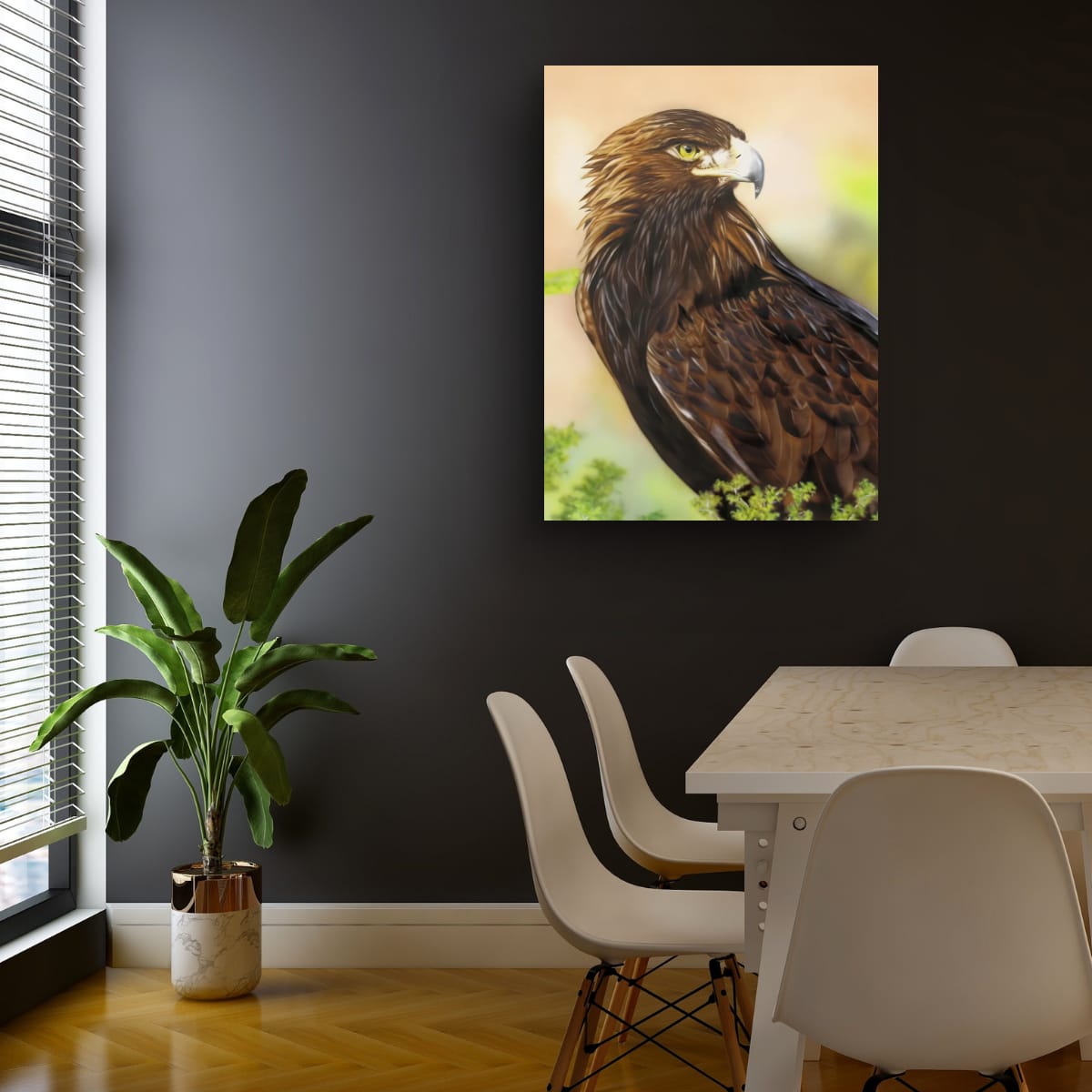 Nature Portrait of an Eagle: Majestic Wildlife Art