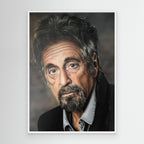 Dramatic Character Study in Portraiture - Al Pacino Print