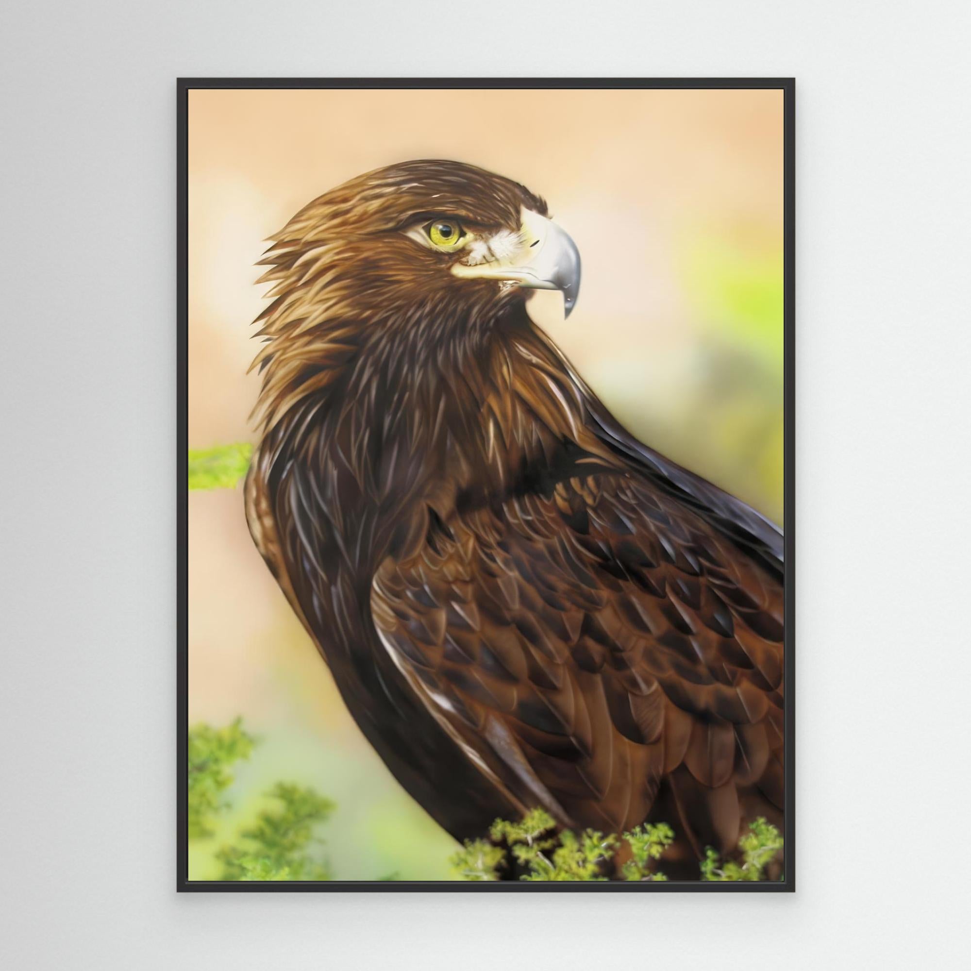 Nature Portrait of an Eagle: Majestic Wildlife Art