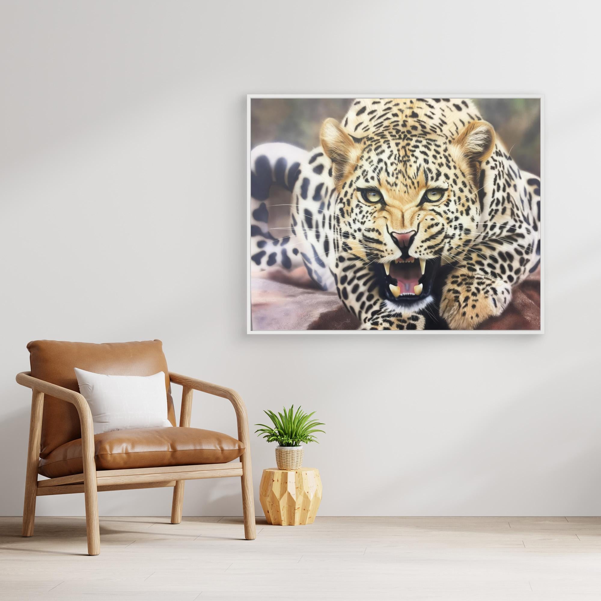 In the Heart of the Wild: A Leopard's Stare 
