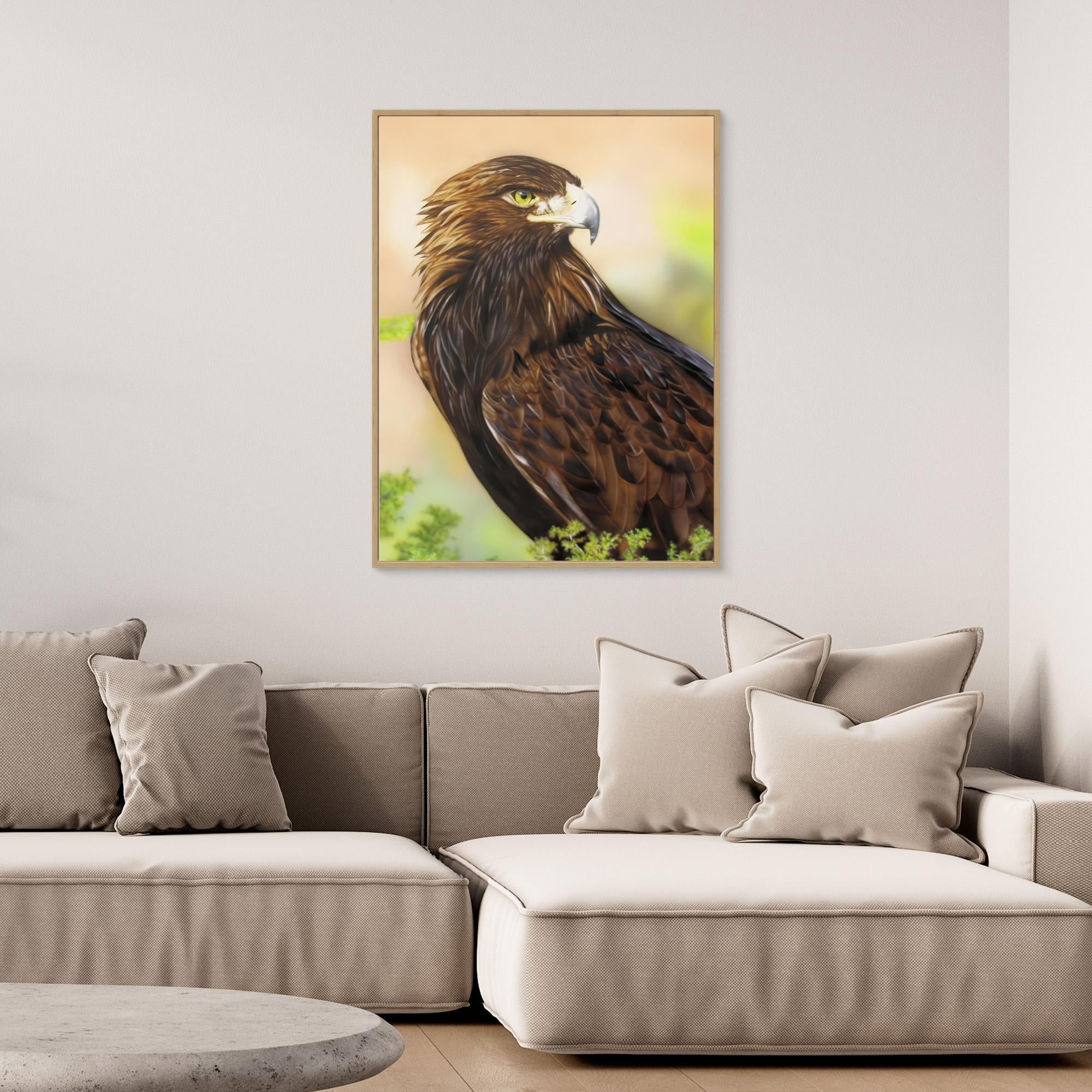 Nature Portrait of an Eagle: Majestic Wildlife Art