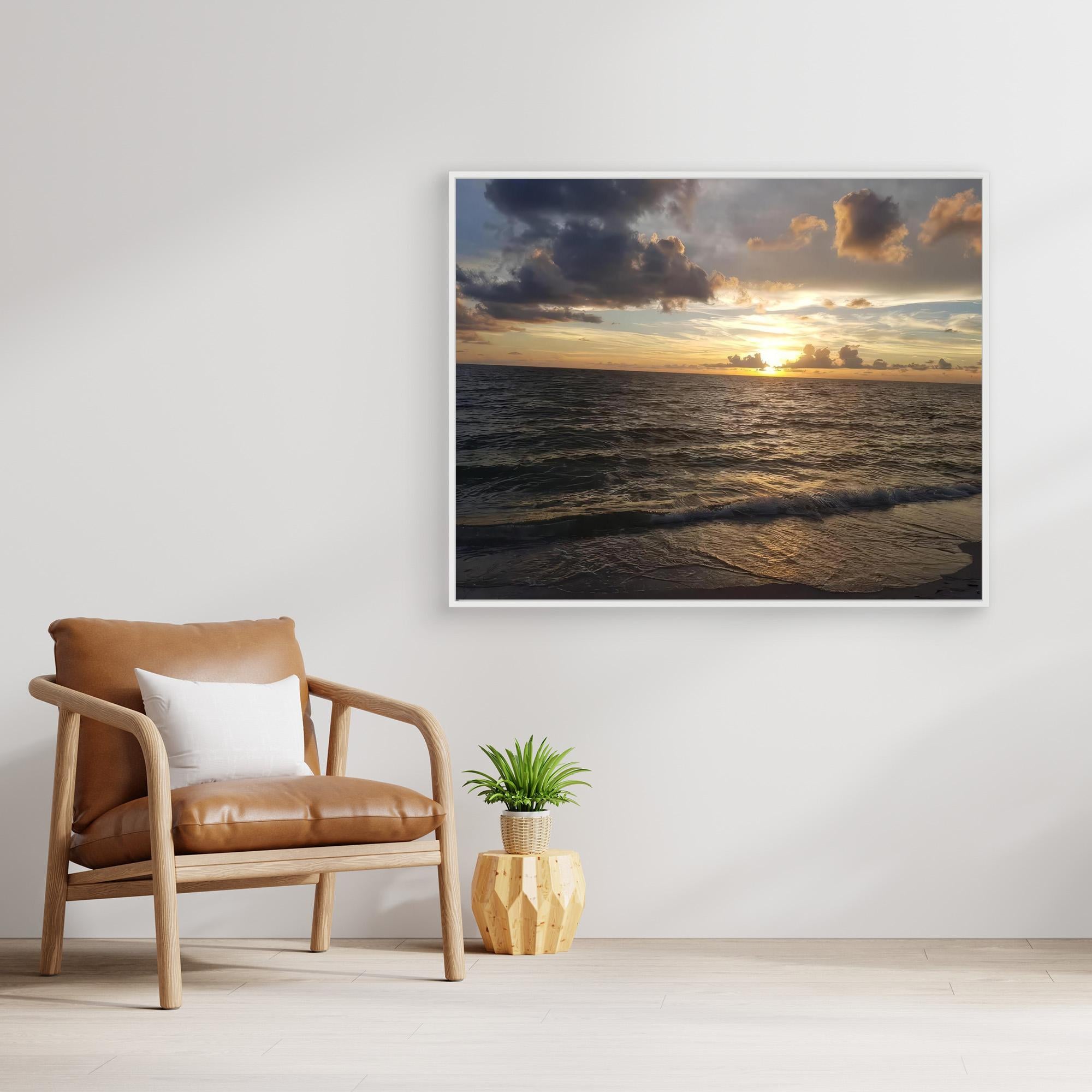 A Dance of Clouds and Waves: The Sunset Symphony