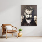 Artistic Monochrome Portrait of Distinguished Mel Gibson