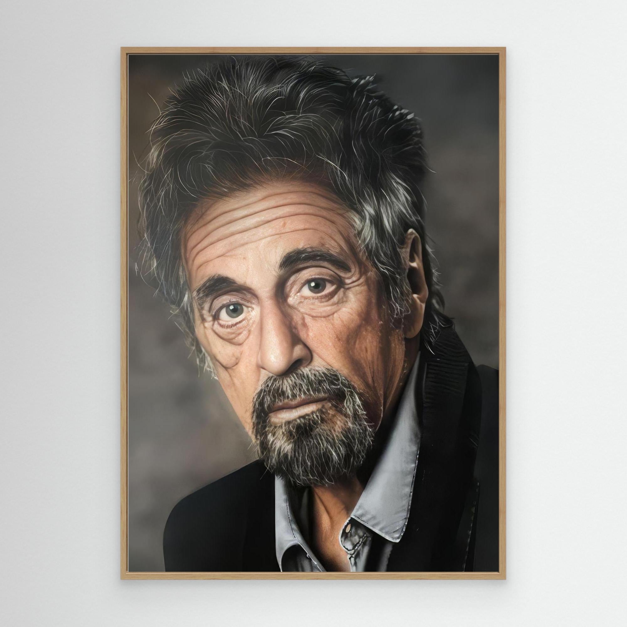 Dramatic Character Study in Portraiture - Al Pacino Print