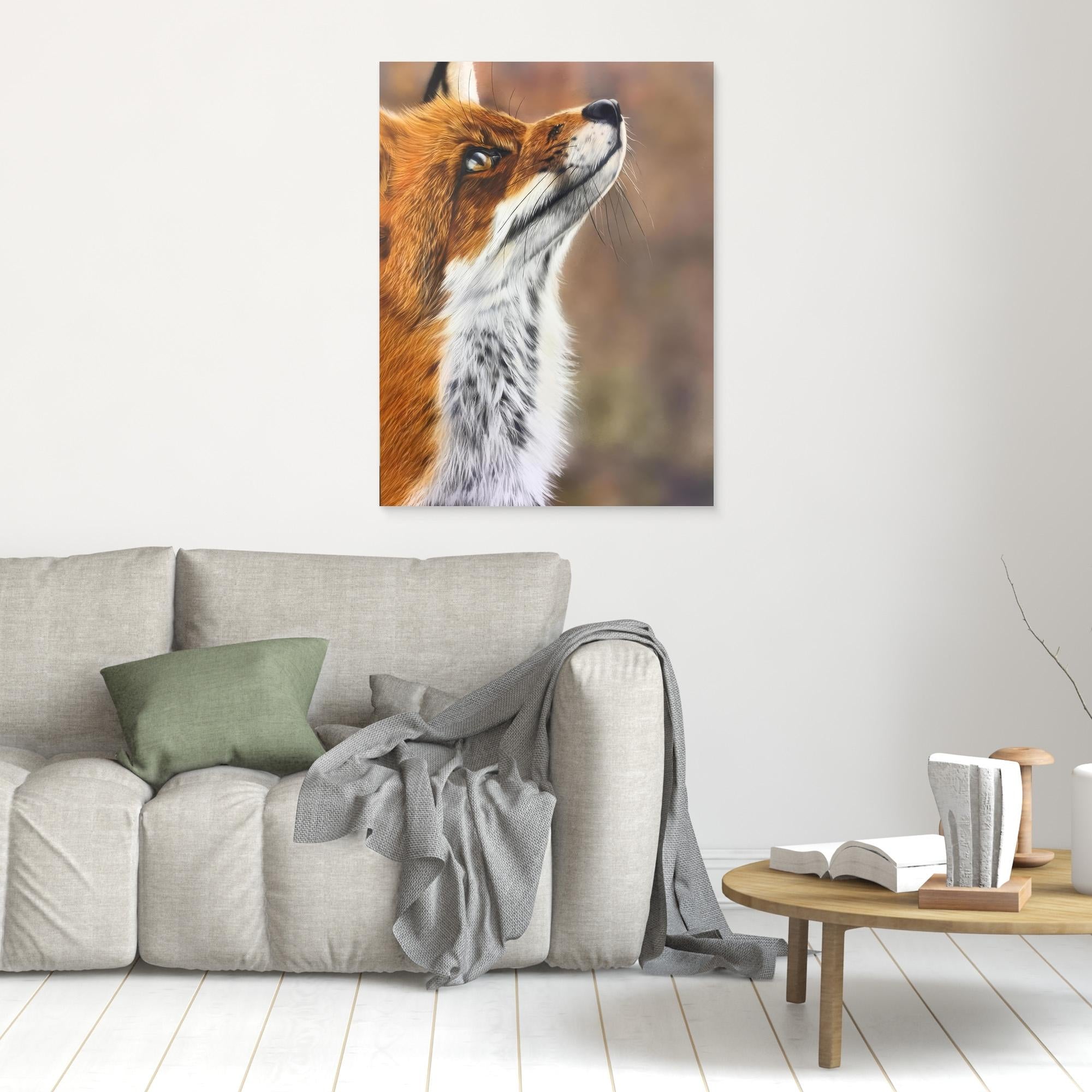 Stunning Fox Painting: Captivating Animal Expression in Nature
