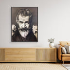 Artistic Monochrome Portrait of Distinguished Mel Gibson