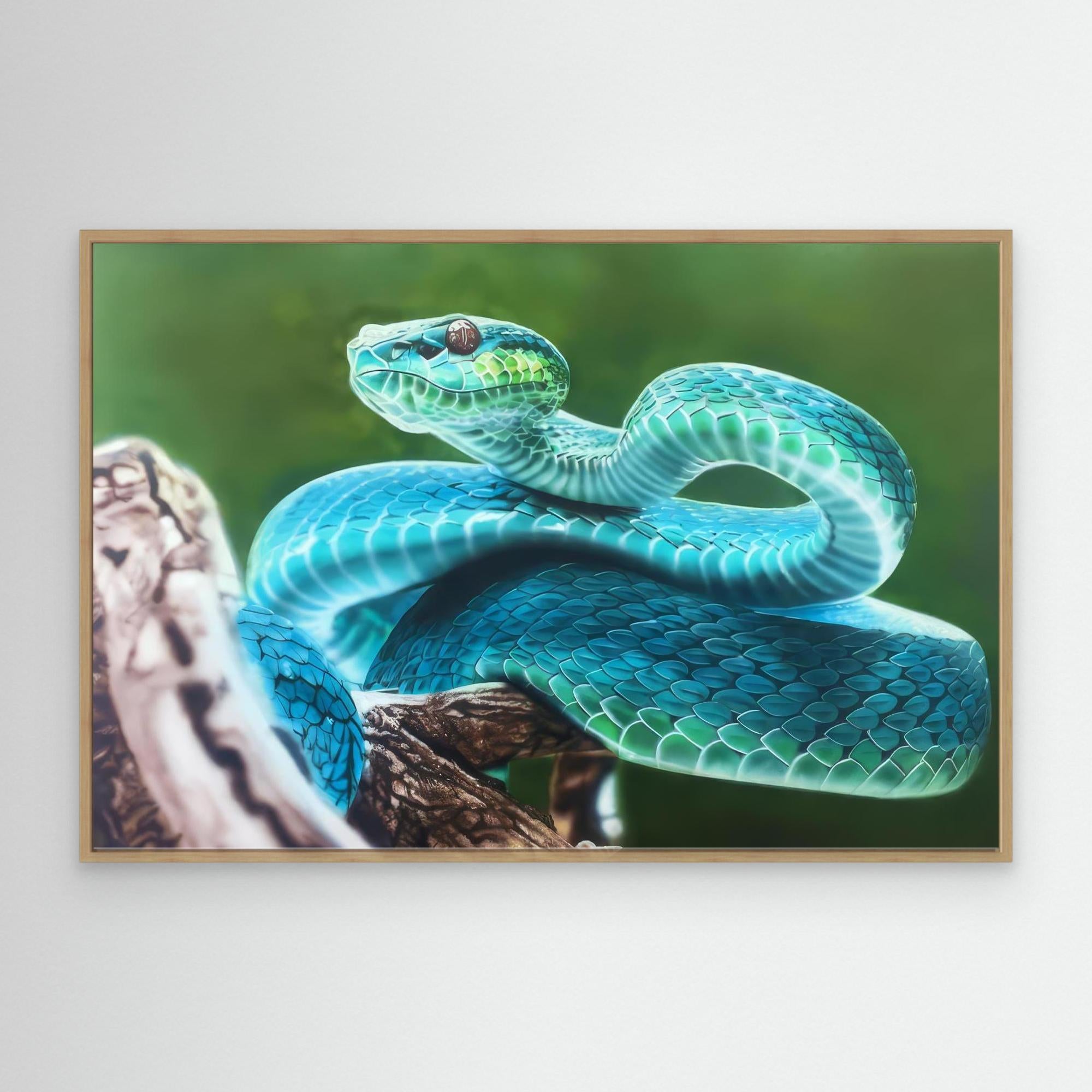 Exotic Snake Painting: A Vibrant Nature Experience 