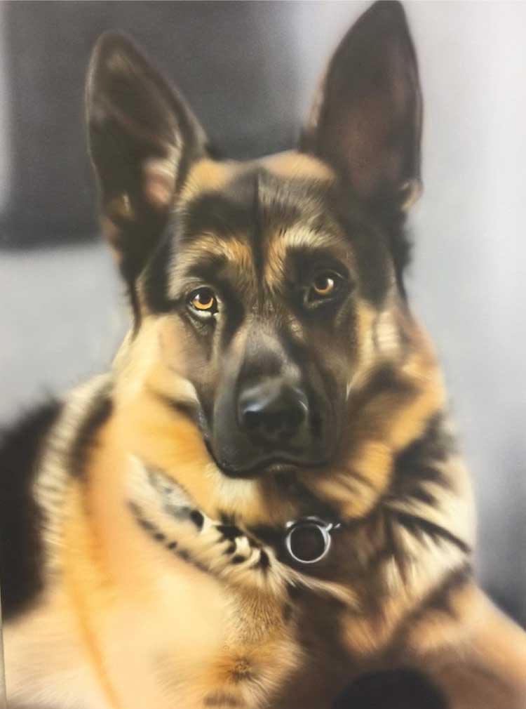 Loyal Guardian in Portrait