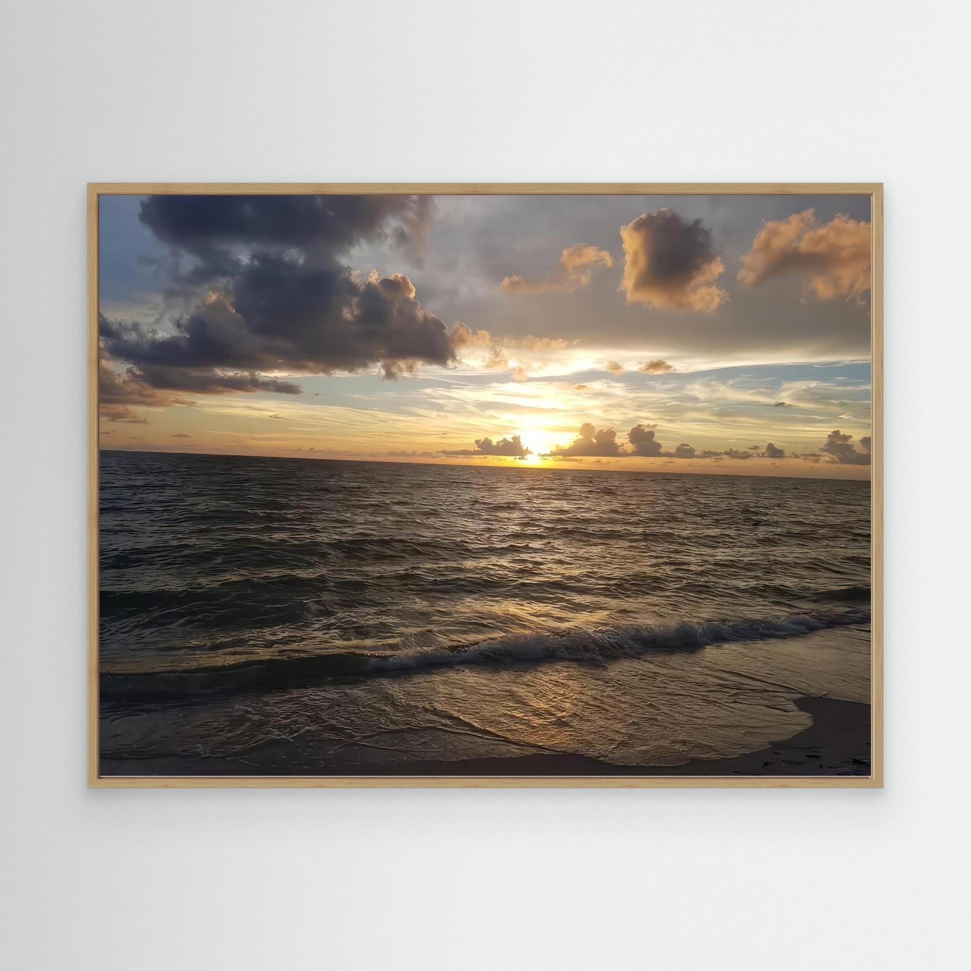 A Dance of Clouds and Waves: The Sunset Symphony