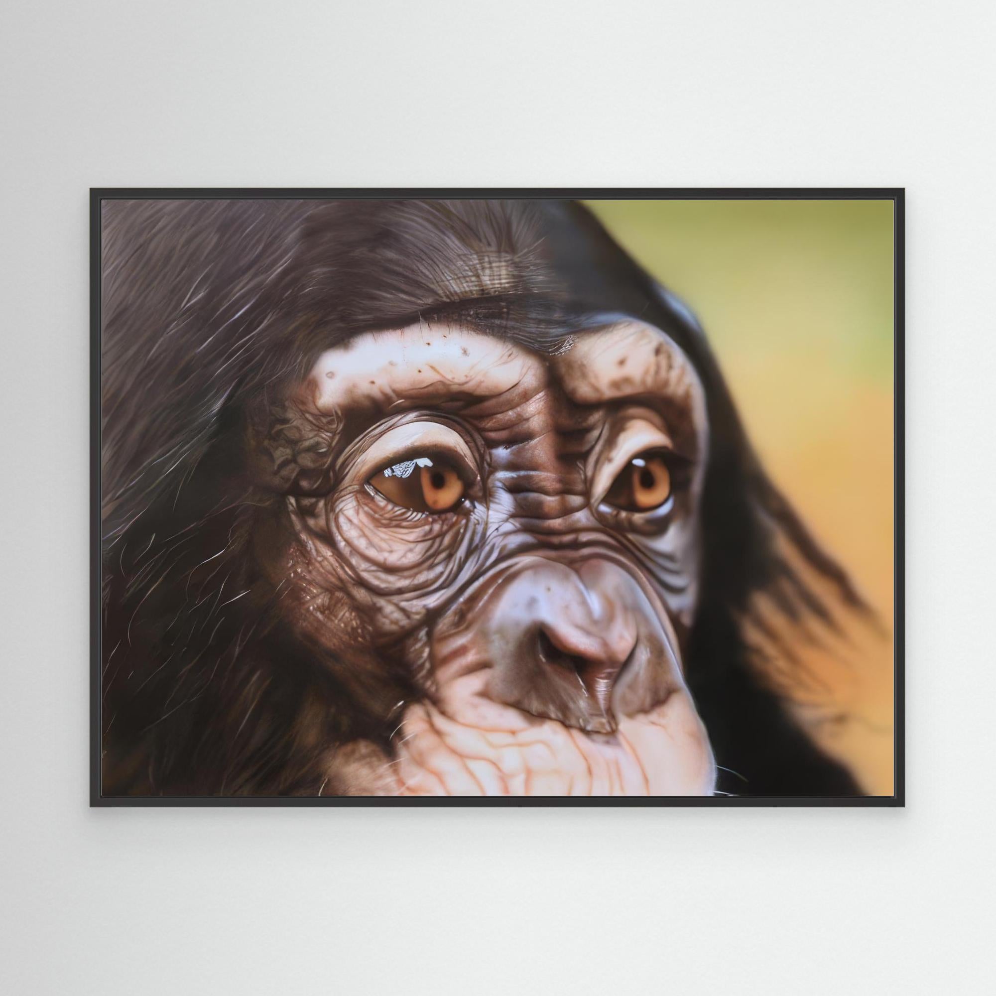 The Soulful Gaze of a Chimpanzee: A Study in Expression and Detail