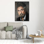 Dramatic Character Study in Portraiture - Al Pacino Print
