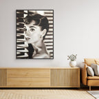 Elegance in Black and White: A Classic Tribute - Audrey