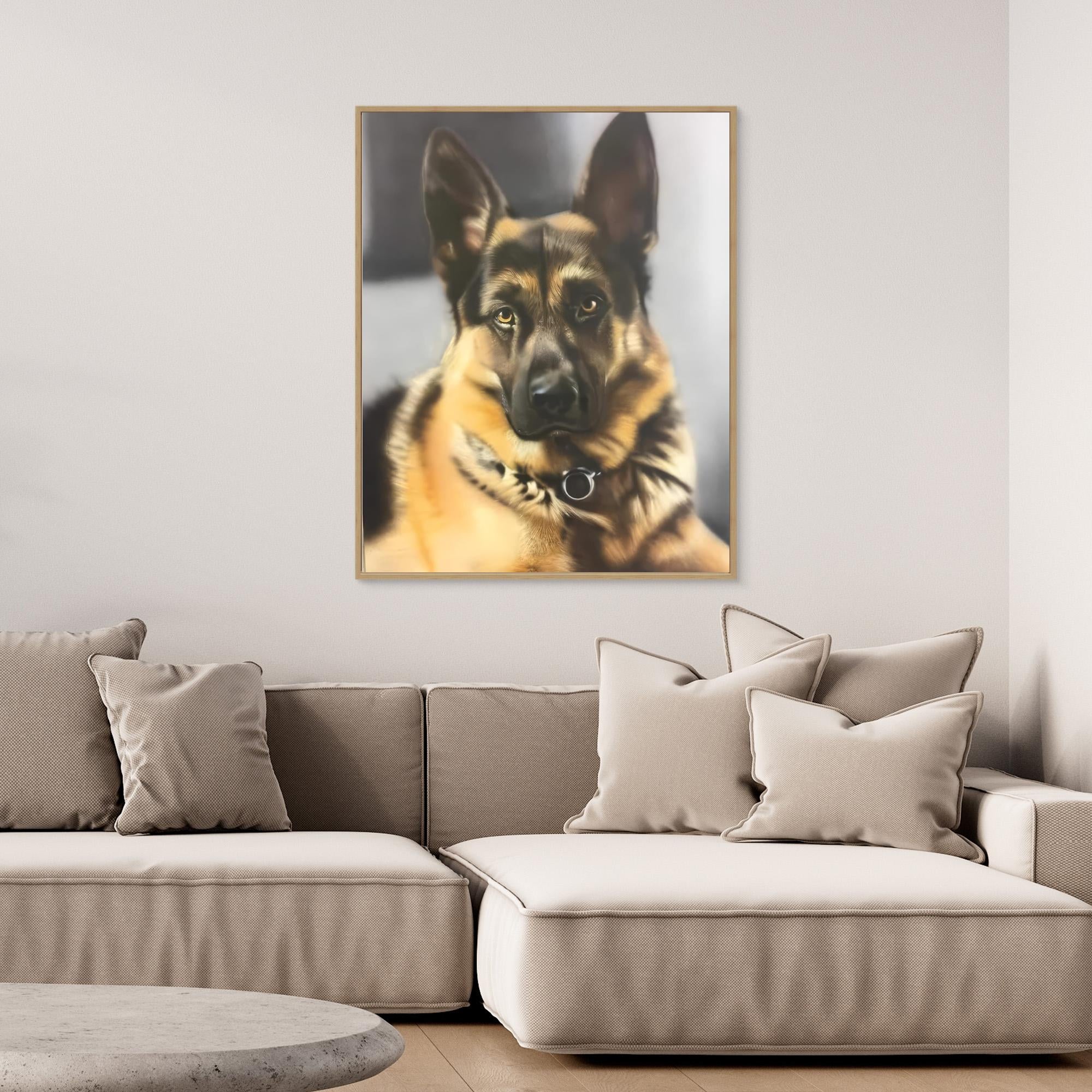 Loyal Guardian in Portrait Print