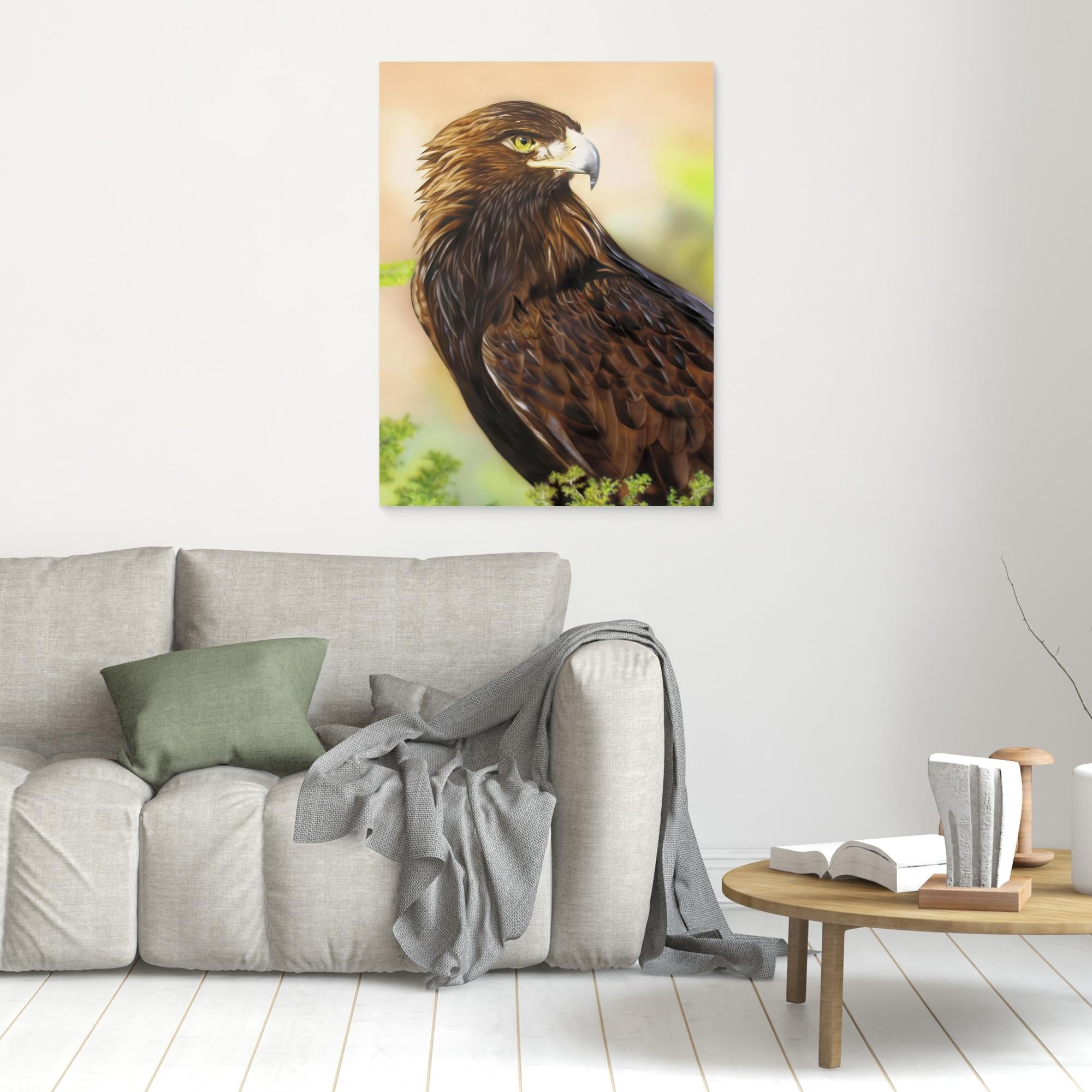 Nature Portrait of an Eagle: Majestic Wildlife Art